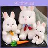 Bow Tie Rabbit Plush Toy Cartoon Stuffed Animal Doll Cute Kids Birthday Gift