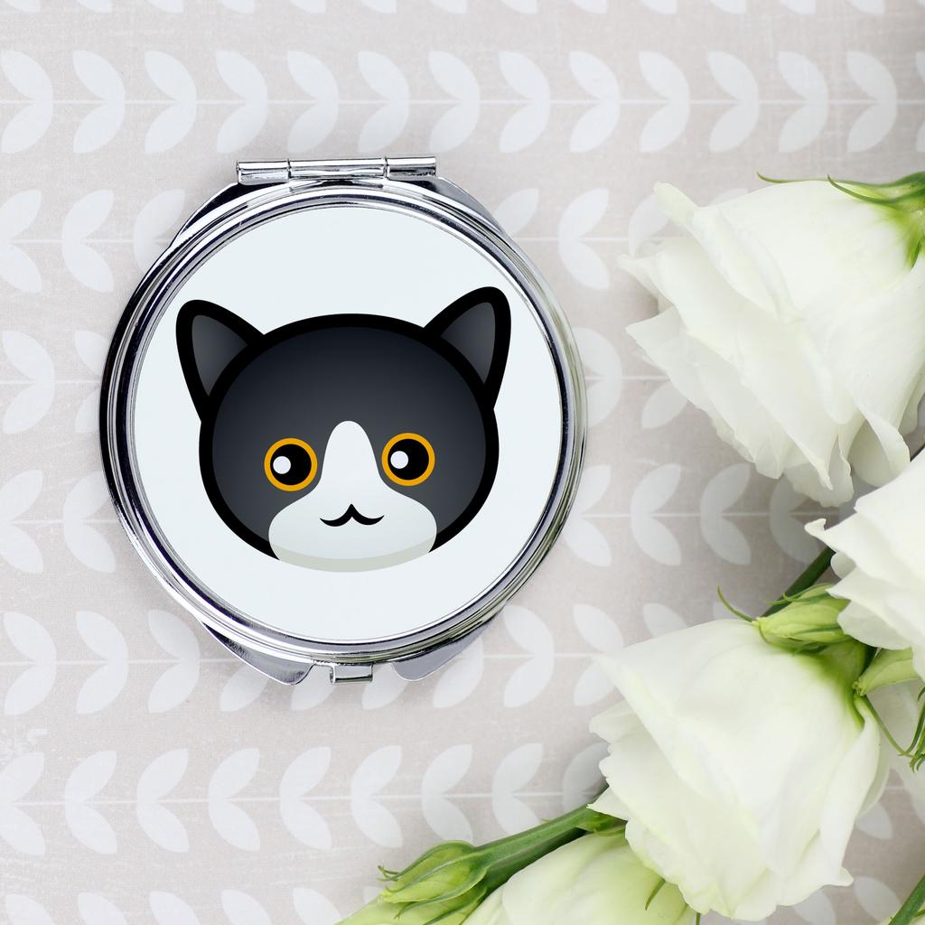 Manx - pocket mirror for a purse by Art-Dog