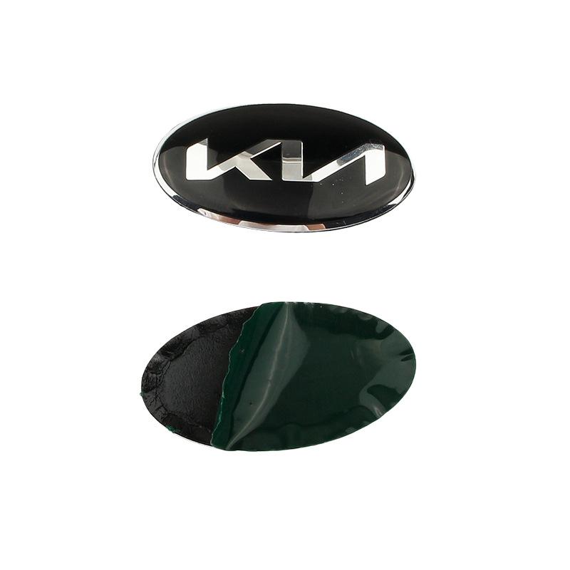6x3.3cm Car Steering Wheel Center Emblem Badge Sticker for KIA Stinger Sportage KX3 Ceed K7 K5 K3 R Forte Rio Soul Accessories