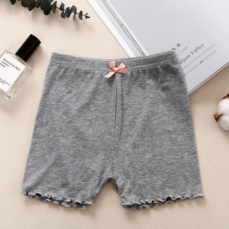 Girls' Anti-Exposure Modal Bowknot Boxer Briefs