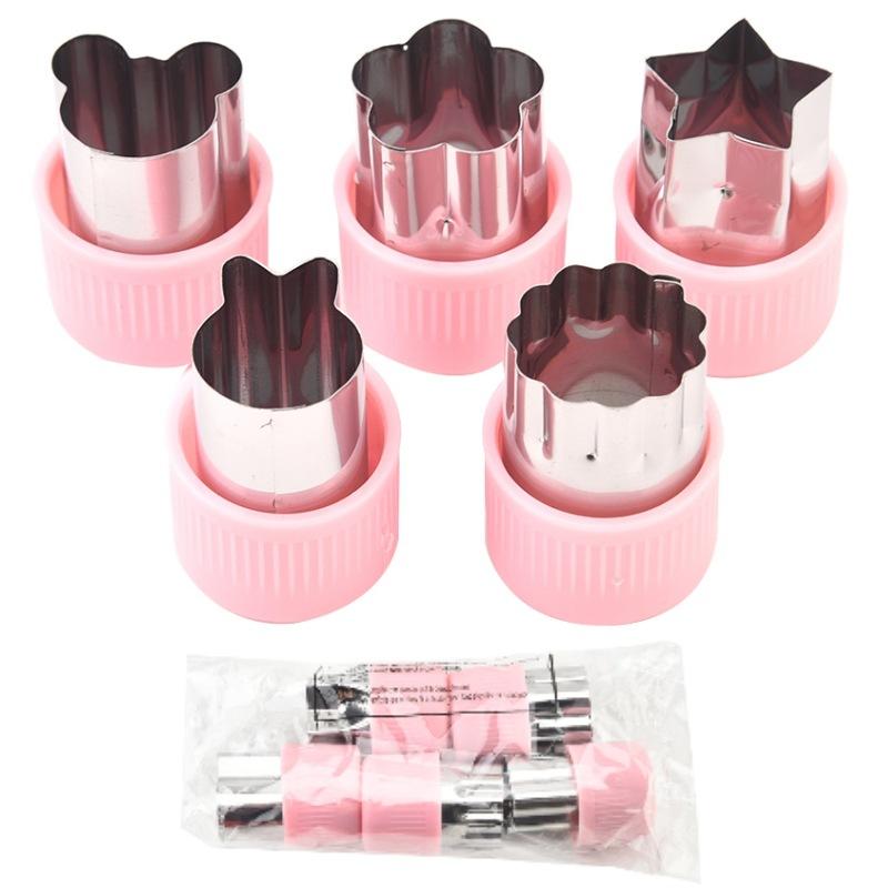 Stainless Steel Fruit Cutting Flower Mold Small Wonton Cookie Mold Vegetable Flower Cutter Butterfly Noodle Tool