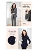 Women's 2025 New Style Dark Blue Padded Professional Suit Set