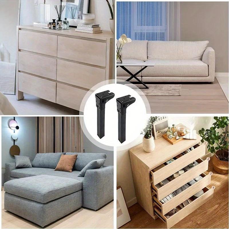 4 peças Pernas de Mesa Dobráveis Metal Pesado Pés de Mesa Cabelo de Vaso Conjunto Pernas de Móveis Dobráveis Pés Pernas de Mesa Dobráveis para Laptop Pés de Mesa de Centro de Substituição