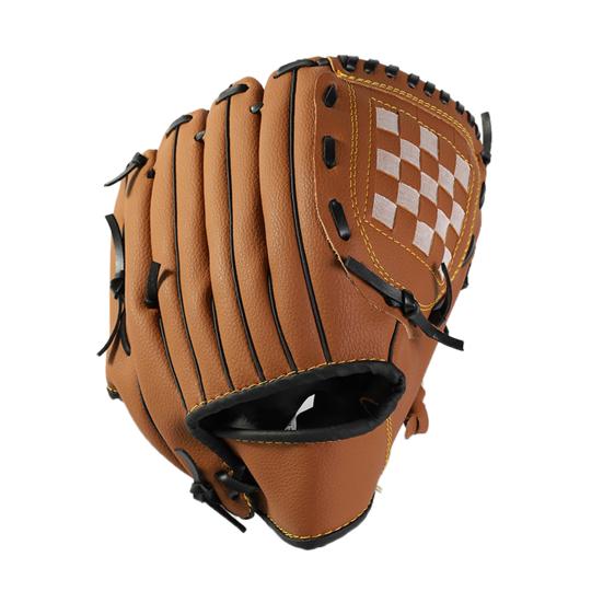 

Outdoor Sports Youth Adult Left Hand Training Practice Softball Baseball Gloves S коричневий