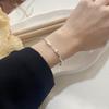 100% Solid 925 Sterling Silver Metal Bracelet for Women Vintage Handmade Simple Chain Bracelet Birthday ChristmasGift