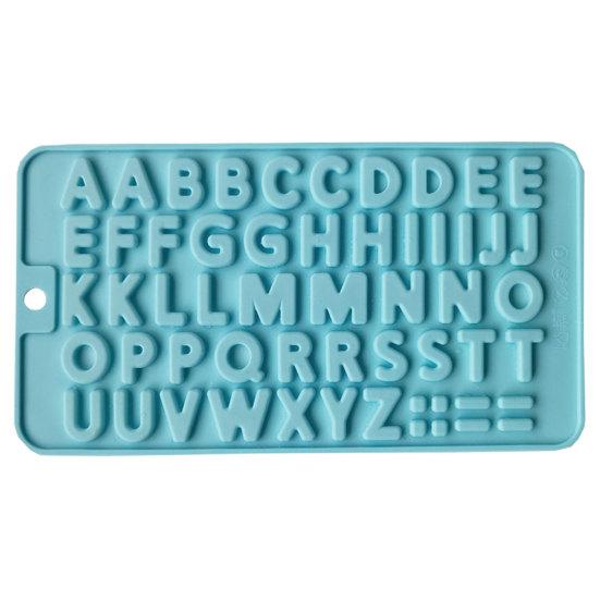 Molde de silicona para tarta de chocolate, molde de silicona para hornear con alfabeto, molde para hornear casero, molde para hornear pasteles