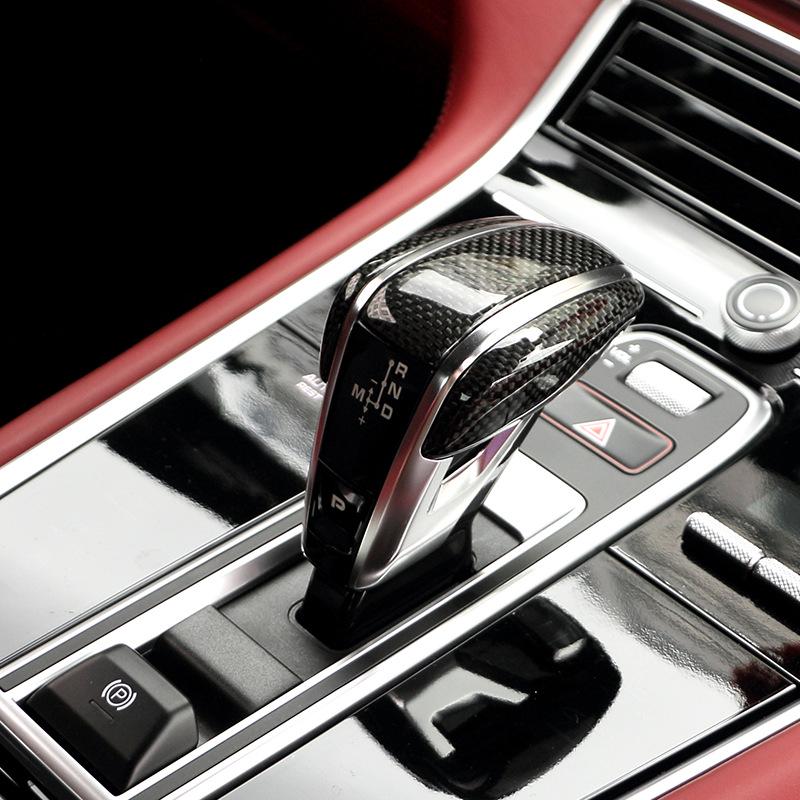 Porsche Panamera 971 Real Carbon Fiber Gear Knob Cover Upgrade