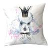 Painted Dog Creative Plush Cushion Pillowcase Office Waist Pillowcase Home Textile