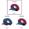 Hello Kitty Kt Cat Karriertes Cloche-Hut Mit Stickerei Für Sommerliche Freizeitkleidung