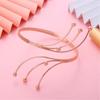 Adjustable Metal Open Bangle Bracelet For Women Fashionable Upper Arm Bracelet Arm Jewelry for Evening Party Banquet