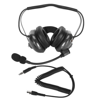 Auriculares con reducción de ruido y transmisión clara para carreras.