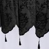Polyester Lace Window Curtain Elegant Tasseled Lace Weaving Designing Curtains to Any Space Decoration Short Drape