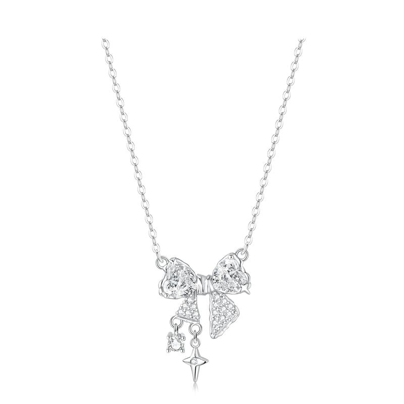 Barbie necklace Schubert Butterfly Full of Zirconium Pendant Niche Love Elegant Clavicle Chain High-end Exquisite Versatile Necklace#Good TX2302054B золотой