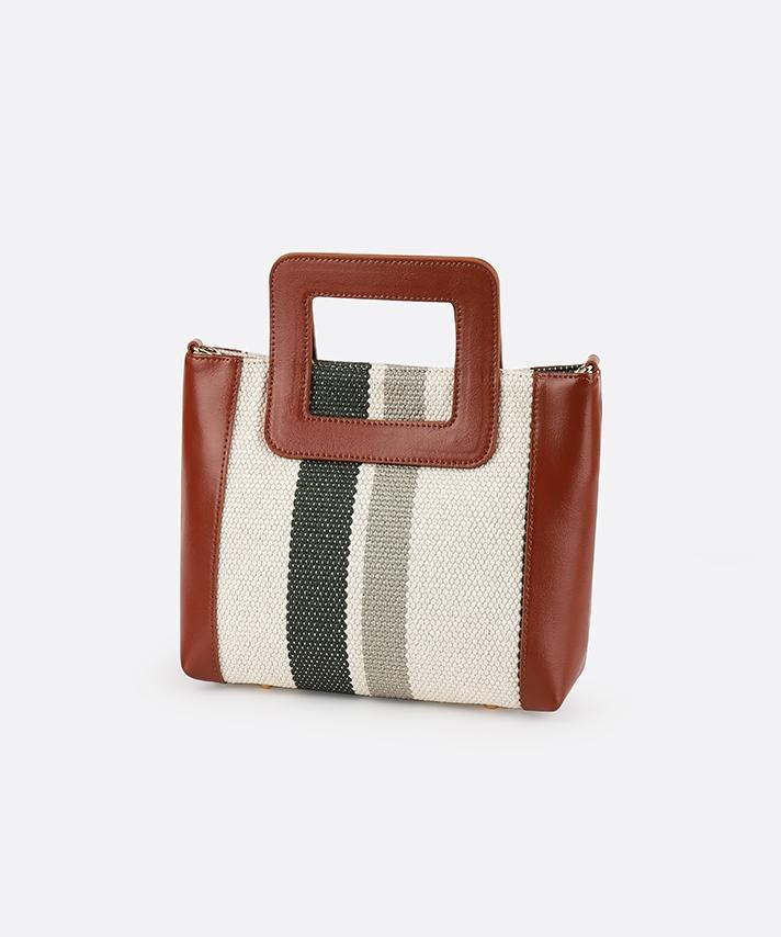 Fasciera Luxury Leather Handle Mini Tote Bag (S)_Arias07
