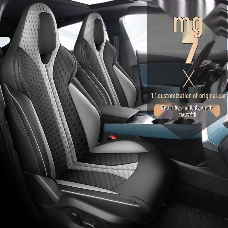Universal Leather Car Seat Cushion for MG 7 - All Seasons, Five-Seater Compatibility
