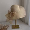 Big brim straw hat women summer sun protection big brim hat seaside bow beach hat sun hat sun hat