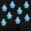 Waterproof PVC Wall Decor Luminous Ghost Stickers for Halloween Decoration, Glow in The Dark Decals Home Decoration Gifts Windows And Glass