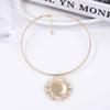 Simple Fashion Alloy Exaggerated Sunflower Pendant Collar Casual Versatile Daily Women's Models