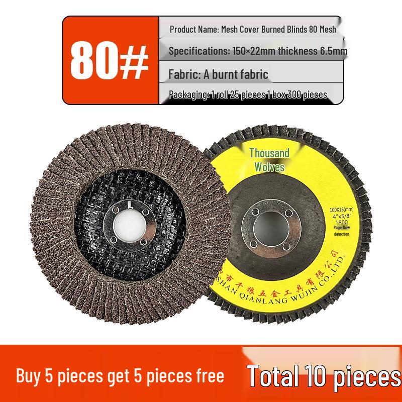Flap Disc Grinding Wheel for Angle Grinder - 125/150/180mm, Metal & Stainless Steel Sandpaper