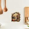 Three-dimensional Wall-breaking Rat Kitchen Wall Stickers for Kitchen Wall Decoration