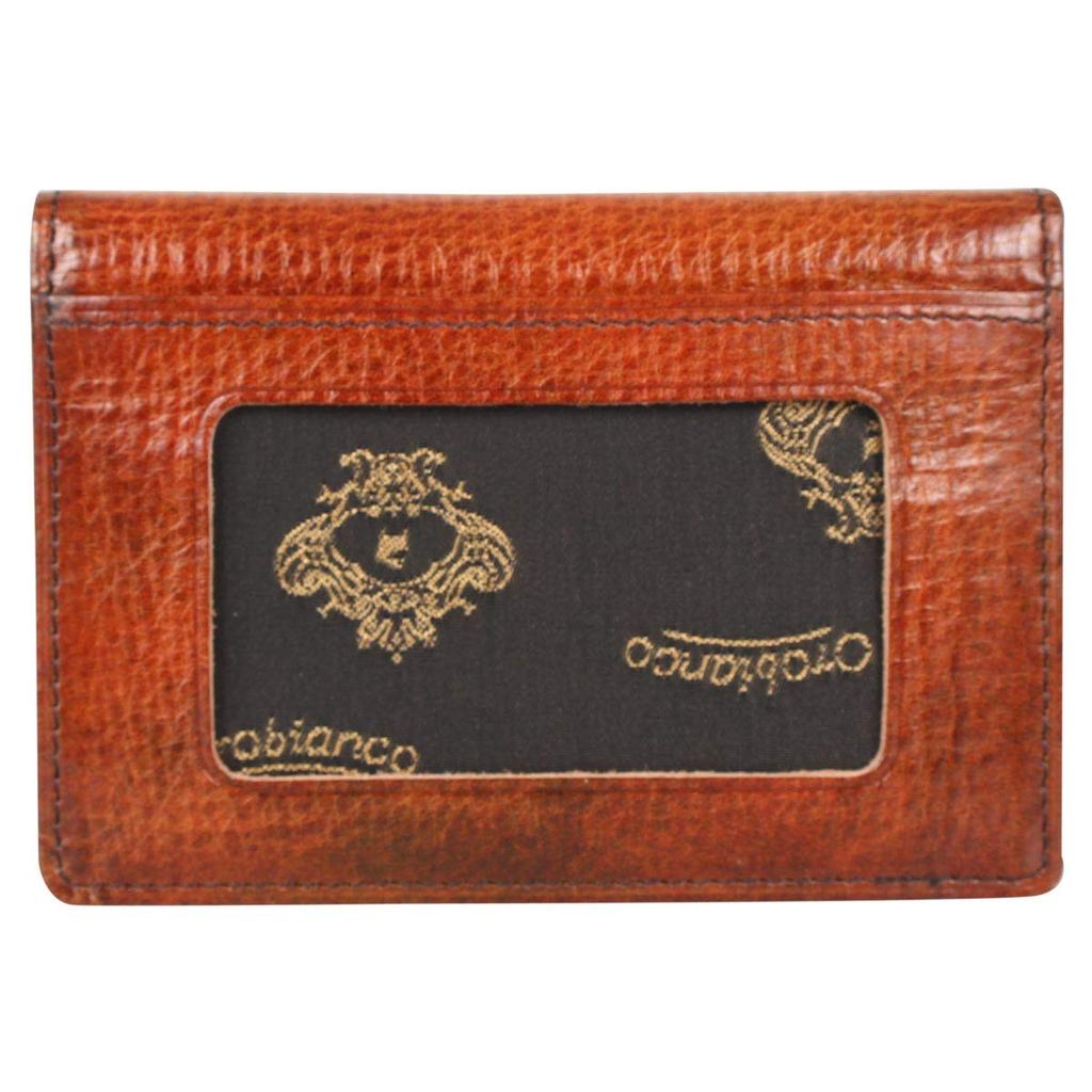 Orobianco Pass Case, Card Case, ID Card Holder, Patina, ORS-071409, Navy