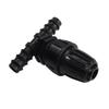 IBC Tank T-type Bulkhead Tee, Plastic Hose Barb Connector for Water Tank, Aquarium & car wash