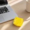Portable Stress Ball Shapeable Cheese Squeeze Toy, Anxiety Relief Triangle Sensory Toy Slow Rising Cube Pinch Home Office Relaxation Tool