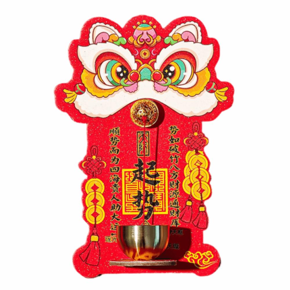 Creative Entrance Door Bells Dopamine Chinese New Year Ornament  for Refrigerator