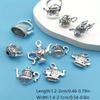20 Retro Teapot Pendants. Antique Silver for Keychains, Bracelets & Necklaces.