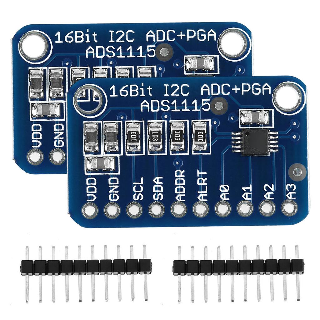 2 Set ADC 16 Bit I2C ADC Development Board Analog to Digital Converter Module for Micro Controller