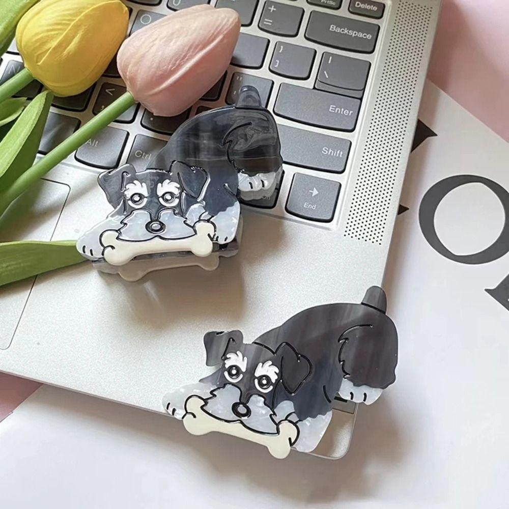 

Schnauzer Hair Clips Acetate Hair Pins Creative Claw Clips for Thick Hair Girls