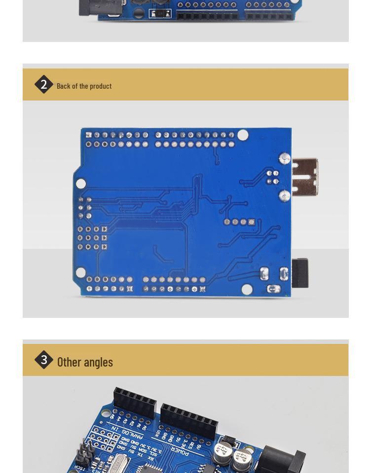 UNO R3 CH340 ATmega328P Compatible Arduino Development Board Expansion Module