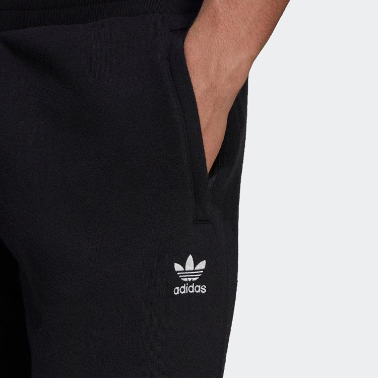 Adidas Originální tepláky s logem Trefoil, vyšívané, s více kapsami, pánské, černé HE6989