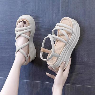 Hidden Heel Roman Sandals Women's Summer New Outdoor Platform Fashion Platform Wedge Sports