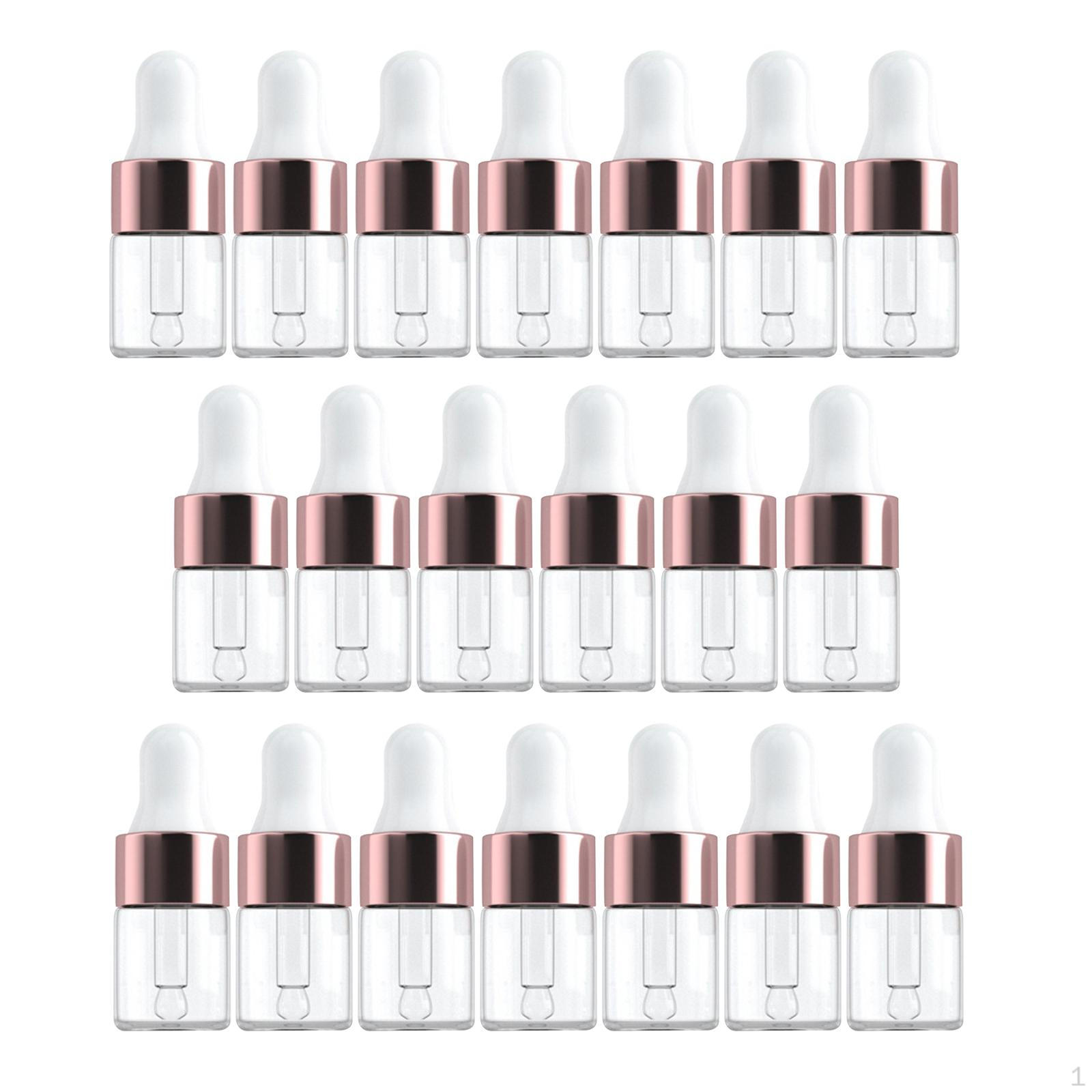 

20 флаконов-капельниц стеклянных для эфирных масел для путешествий 2ML