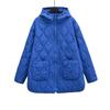 Autumn Winter Product Women's New Fashion and Casual Versatile Stand Up Collar Hooded Jacket Cotton Coat