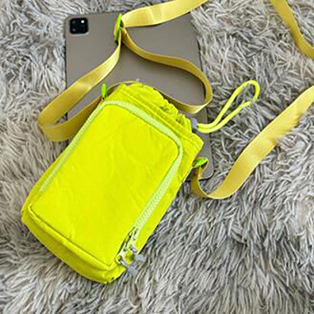 Casual  Drawstring Bag Purse Water Cup Cover Water Cup Bag Solid Color Water Bottle Holde Nylon Shoulder Bag Outdoor