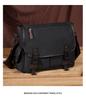 Retro pánská velká plátěná crossbody taška přes rameno - Ležérní na dojíždění a do kampusu