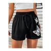 Bedruckte Kurze Damen-Shorts Schwarze Shorts Bedruckt