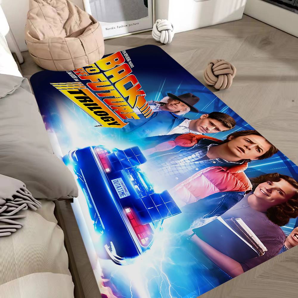 Movie B-Back To The F-uture Floor Mat INS Style Soft Bedroom Floor House Laundry Room Mat Anti-skid Household Carpets