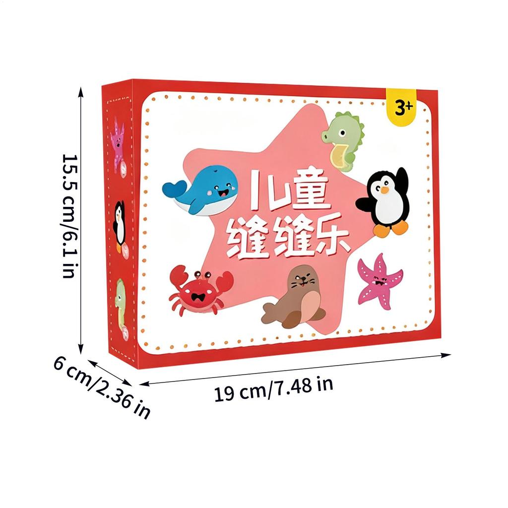 Kids Sewing Crafts Kit Educational Games Handmade Funny Beginner Girls Arts Sewing Kit For Children Toddler Home Travel