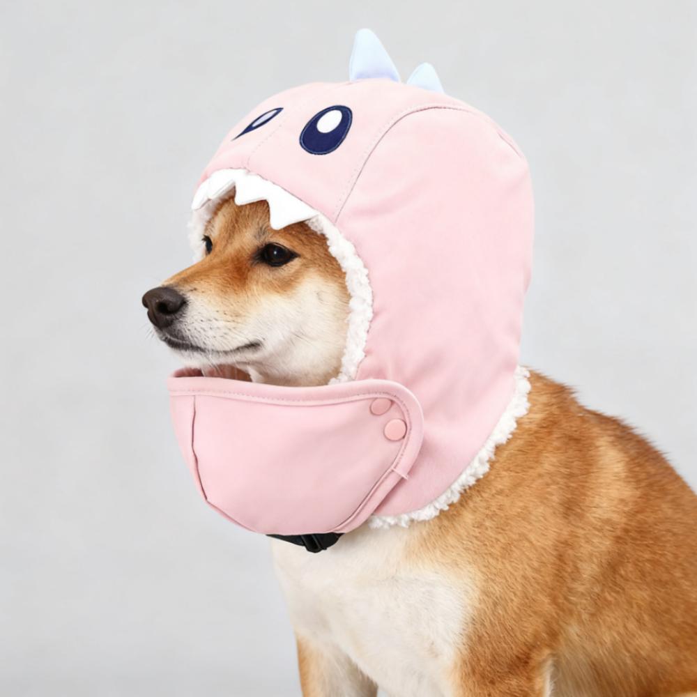 Soft Warm Dog Hat with Adjustable Noise Protection Ears, Winter Cap for Medium Large Pets