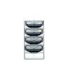 New 4Pcs Compatible Manual Mache 3 Layers Blades System Men Face Shaving Razor Tool Razor Blade Shaver