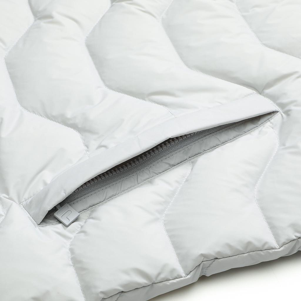 Fila Fleece Lined Full Zip Casual Down Vest Men Vests Slate-Gray F11M141901F-GY