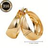 High-Quality Stainless Steel Round Hoop Earrings for Women - Fashionable and Versatile Ear Accessories