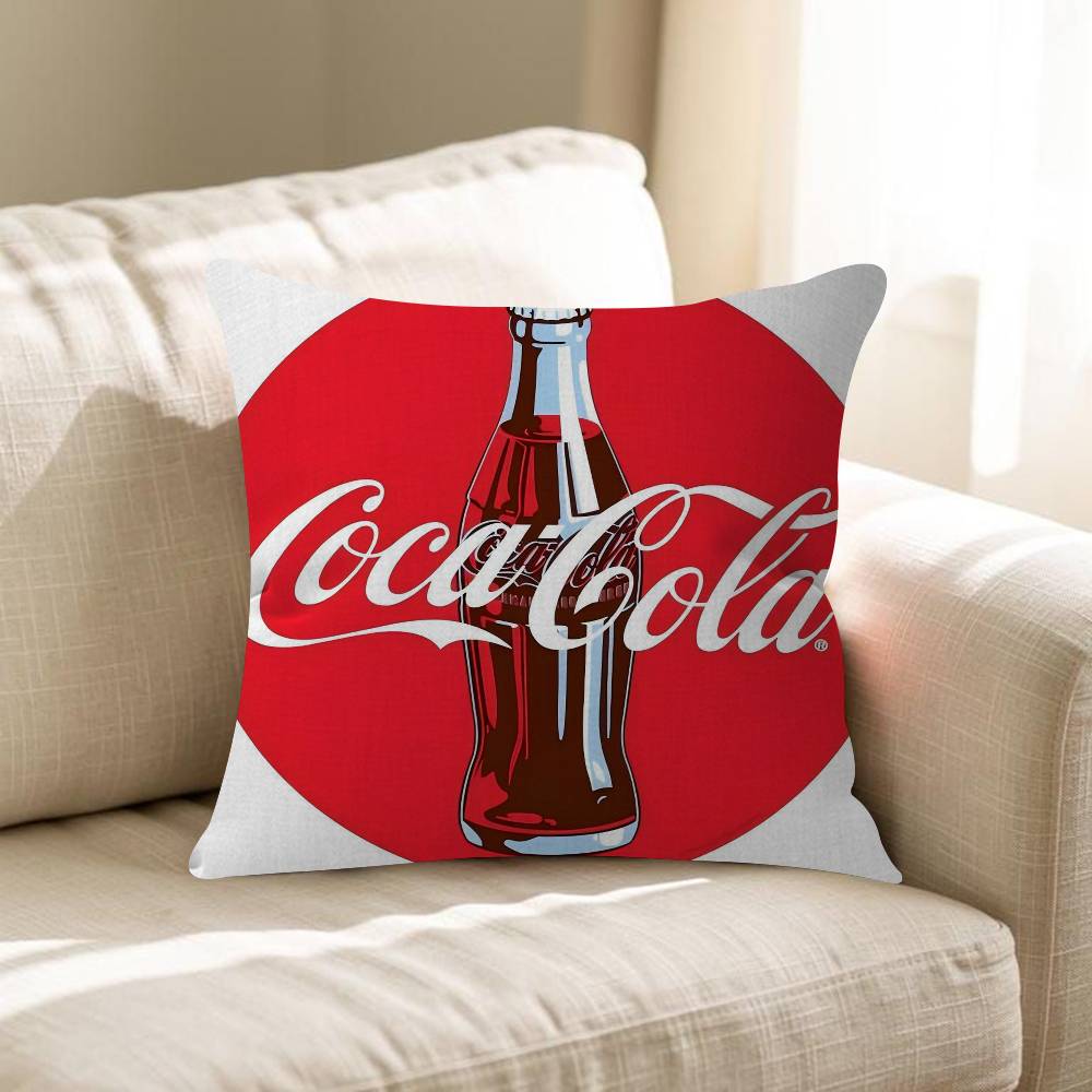 Soda Water CCocaCCola Personalized Pillow Cover Kids Bedroom Wild Party Decor Pillowcase Kid Birthday Shower Gift