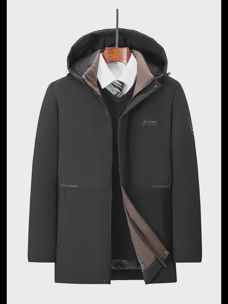 Men’s Large Winter Coat: Heat-Collecting Cotton Jacket with Plus Velvet for Dad, Middle-Aged and Elderly, Thickened for Autumn and Winter.