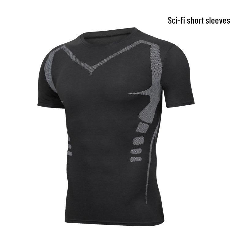 Men's 5-Piece Quick-Dry Sports & Fitness Set: Gym, Running, Basketball - All Seasons
