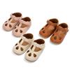 0-2 roky novorozenecké boty pro novorozence duté PU kůže dívčí boty batole gumová podrážka protiskluzová první chodítka Kojenecká obuv sandál