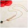 Freshwater Pearl Four-leaf Clover Necklace, a Delicate and Natural-looking Piece of Jewelry for Women